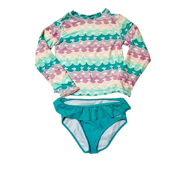 Ruffle Butts Rash Guard Swim Set Size 6 - Picture 1 of 7
